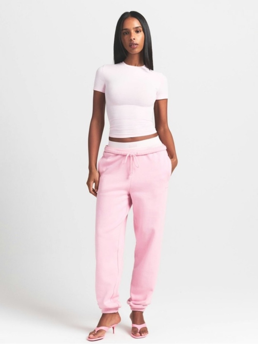 SKIMS Cotton Fleece Classic Jogger in Halite